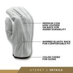 Palmer Safety White Large Protective Gloves (Pack of 24)