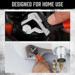 HORUSDY Adjustable Wrench Set | 2-Piece | 6-Inch and 10-Inch Wrenches | Metric & SAE Scales | Cushion Grip Wrench | Cr-V Steel