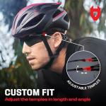 NoCry Safety Sunglasses with Green Tinted Wraparound Lenses; Tinted Safety Glasses for Men and Women with Adjustable Arms & No-Slip Grips; Work Glasses with UV 400 Protection; ANSI Z87.1 Rated