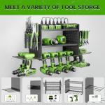 Power Tool Organizer, 3 Layer 8 Drill Holder Wall Mount, Tool Shelf and Storage Rack for Garage Organization, Gifts for Him Men Dad Husband Anniversary Fathers Day, Cool Gadget Stocking Stuffer