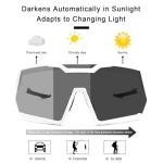 Awdchny Photochromic Z87 Sunglasses for Men Women Safety Sports Sunglasses for Running Cycling ANSI Z87 TR90 Frame UV400 Protection 8001