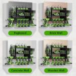 Power Tool Organizer, 3 Layer 8 Drill Holder Wall Mount, Tool Shelf and Storage Rack for Garage Organization, Gifts for Him Men Dad Husband Anniversary Fathers Day, Cool Gadget Stocking Stuffer