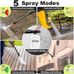 2026NEW Pressure Power Washer 4500PSI with 4 Quick Connect Nozzles, Inlet Hose & Filter, Foam Cannon for Cars/Fences/Driveways/Patios/Home Cleaning, Green