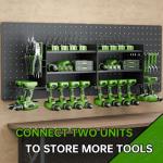 Power Tool Organizer, 3 Layer 8 Drill Holder Wall Mount, Tool Shelf and Storage Rack for Garage Organization, Gifts for Him Men Dad Husband Anniversary Fathers Day, Cool Gadget Stocking Stuffer