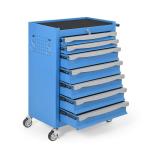 7-Drawer Tool Chest, Rolling Tool Cart, Large Capacity Tool Storage Cabinet with Keyed Locking and Drawer Liners, Link Buckle, and Can Be Combined to Large Cabinet Set, for Garage, Workshop, Warehouse