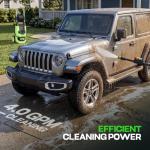 Imdot 2026 New Pressure Cleaner PSI5000 with 3 Levels Adjustable Pressure Gun, Portable Pull-Handle, 4 Nozzles and Foam Cannon, Heavy Duty Cleaner Machine for Home/Car/Fence/Garden, Green