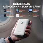 Litheli 13 Inch Cordless Lawn Mower, 5 Heights Adjustment, U20 Series 20V Electric Lawn Mowers for Garden, Yard and Farm, Light-Weight with Brushless Motor, 2 x 4.0Ah Portable Battery Included