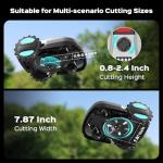 2026 New Robot Lawn Mower with App Control – Features Adjustable Cutting Height, Auto-Charging, Obstacle Detection and Brushless Motor for Lawns Up to 1/8 Acre, Dark Gray