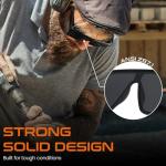 SODQW Ansi Z87 Big Sunglasses for Men Polarized Square Safety Glasses UV400 Outdoor/Sports, Surf, Construction, Work