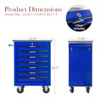 KEIKI 7 Drawers Tool Cart on Wheels,Multifunctional Rolling Tool Chest Tool Storage,Drawers Rolling Tool Trolley Organizer Tool Case for Garage, Warehouse, Workshop, Repair Shop (Blue)
