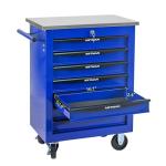 KEIKI 7 Drawers Tool Cart on Wheels,Multifunctional Rolling Tool Chest Tool Storage,Drawers Rolling Tool Trolley Organizer Tool Case for Garage, Warehouse, Workshop, Repair Shop (Blue)
