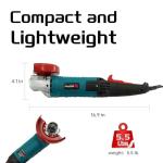 Angle Grinder 4-1/2 Inch, 10-Amp, High Power Angle Grinder Tool with Cutting & Grinding Wheels, Non-Slip and Shockproof Auxiliary Handle for Cutting, Grinding, Polishing and Rust Removal