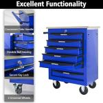 KEIKI 7 Drawers Tool Cart on Wheels,Multifunctional Rolling Tool Chest Tool Storage,Drawers Rolling Tool Trolley Organizer Tool Case for Garage, Warehouse, Workshop, Repair Shop (Blue)