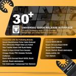 Bionso 40 PCS Oscillating Saw Blades, Premium Multitool Kit for Wood Metal Plastics, Tool Blades Fit Dewalt Worx Rockwell Wen Milwaukee Makita Ryobi Bosch Fein Porter Genesis Black