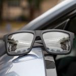 MAXJULI XXL Size Double Extra Large Z87 Sunglasses for Big Wide Heads Men TR90 Ultralight UV400 Protection Glasses 8228 (Matte Black Frame/Clear Lens