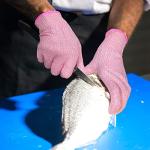 Evridwear Cut Resistant Gloves Food Grade Level 5 Kitchen Safety Protection (Small, Pink)