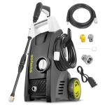 Sun Joe Electric Pressure Washer with 11-Amp Motor and 1.1 GPM, SPX1000 - Portable Water Cleaner with Adjustable Spray Wand for Car, Garden, and Patio Washing and Cleaning