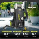 Sun Joe Electric Pressure Washer with 11-Amp Motor and 1.1 GPM, SPX1000 - Portable Water Cleaner with Adjustable Spray Wand for Car, Garden, and Patio Washing and Cleaning