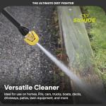 Sun Joe Electric Pressure Washer with 11-Amp Motor and 1.1 GPM, SPX1000 - Portable Water Cleaner with Adjustable Spray Wand for Car, Garden, and Patio Washing and Cleaning