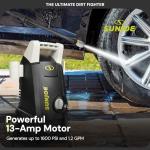 Sun Joe Electric Pressure Washer with 11-Amp Motor and 1.1 GPM, SPX1000 - Portable Water Cleaner with Adjustable Spray Wand for Car, Garden, and Patio Washing and Cleaning