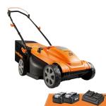 LawnMaster Lawn Mower, Brushless Cordless Lawn Mower 48V MAX 15-inch with 2X24V MAX 4.0Ah Battery and a Dual Charger-CLMF4815E