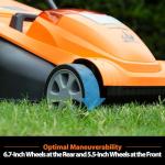 LawnMaster Lawn Mower, Brushless Cordless Lawn Mower 48V MAX 15-inch with 2X24V MAX 4.0Ah Battery and a Dual Charger-CLMF4815E