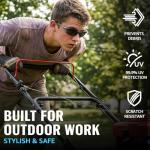 TJUTR ANSI Z87.1 Safety Sunglasses for Men, Photochromic Polarized UV400 Glasses for Driving Work, Al-Mg Frame