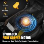 40V Cordless Lawn Mower Compatible with Dewalt 2x20V MAX Battery, 14 Inch Electric Lawn Mower with 35L Grass Bag, 6-Position Height Adjustment, Foldable Push Mower for Yard (Tool Only)