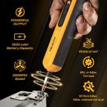 Precision Electric Screwdriver Set, 4V Cordless Mini Power Screwdriver with Push-to-Start & Button, 26 S2 Steel Bits, USB-C Rechargeable for Electronics, PC Repair & Furniture Assembly