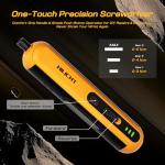 Precision Electric Screwdriver Set, 4V Cordless Mini Power Screwdriver with Push-to-Start & Button, 26 S2 Steel Bits, USB-C Rechargeable for Electronics, PC Repair & Furniture Assembly