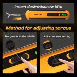 Precision Electric Screwdriver Set, 4V Cordless Mini Power Screwdriver with Push-to-Start & Button, 26 S2 Steel Bits, USB-C Rechargeable for Electronics, PC Repair & Furniture Assembly