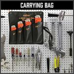 HORUSDY 4 Pack Heavy Duty Pipe Wrench Set, Adjustable 8" 10" 12" 14" Soft Grip Plumbing Wrench Set with Storage Bag