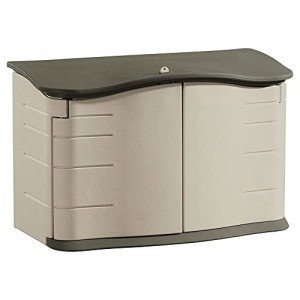 Rubbermaid Outdoor Resin Storage Box - Olive Stone