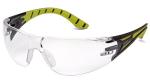 Pyramex Endeavor Plus Safety Glass Black/Lime Frame Clear Lens