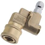 Erie Tools Pressure Washer 1/4" 120 Degree Pivoting Quick Connect Brass Coupler 4500 PSI