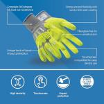 HexArmor Helix 3014IMP Low-Profile Impact Gloves – ANSI A6 Cut Protection, Slim i2™ Impact Technology, Recycled Knit Shell, Fiberglass-Free, Sandy Nitrile Grip | X-Large