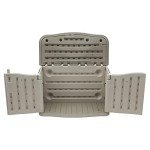 Rubbermaid Outdoor Resin Storage Box - Olive Stone