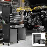 7-Drawer Tool Chest with Wheels,40'' Rolling Tool Chest with Drawers,Portable Tool Cabinet with Liners,Detachable Top Tool Box,Rolling Tool Box for Garage Storage,Workshop,Warehouse,Black