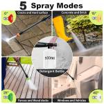 High Power Pressure Washer 4500PSI with 4 Quick Connect Nozzles,Inlet Hose & Filter, Foam Cannon for Cars/Fences/Driveways/Patios/Home,Blue