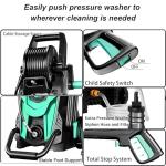 High Power Pressure Washer 4500PSI with 4 Quick Connect Nozzles,Inlet Hose & Filter, Foam Cannon for Cars/Fences/Driveways/Patios/Home,Blue
