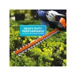 BLACK+DECKER 20V MAX Cordless Hedge Trimmer, Battery and Charger Included, 22 Inch Steel Blade Lightweight Bush Trimmer, Soft Grip, Less Vibration (LHT2220)