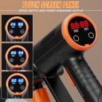 Deyisha 1750 PSI Upgraded Cordless Pressure Washer with Brushless Motor, 2 * 4.0Ah Battery, 6-in-1 Nozzle, Touch Screen, Stroage Bag, Handheld Portable Pressure Washer, Electric Pressure Washer