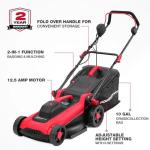 PowerSmart Push Electric Lawn Mower 14-Inch 12.5AMP with Adjustable Cutting Heights 2026 Version