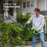 Greenworks 40V 26in Brushless Hedge Trimmer, Tool only