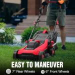 PowerSmart Push Electric Lawn Mower 14-Inch 12.5AMP with Adjustable Cutting Heights 2026 Version