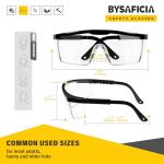 12 Pack Safety Glasses Bulk Anti-Fog, Adjustable Temple Safety Goggles, UV Protection Scratch Resistant Polycarbonate Lens, Protective Eyewear with ANSI Z87.1 for Construction, Lab, Outdoor Work