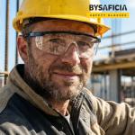 12 Pack Safety Glasses Bulk Anti-Fog, Adjustable Temple Safety Goggles, UV Protection Scratch Resistant Polycarbonate Lens, Protective Eyewear with ANSI Z87.1 for Construction, Lab, Outdoor Work