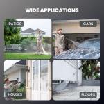 Giraffe Tools Grandfalls Retractable Pressure Washer Pro, Wall Mount Pressure Washer, Electric Power Washer, Automatic Rewind, Max 2900PSI 2.2GPM, Dark Silver Case with 100ft Pressure Hoses