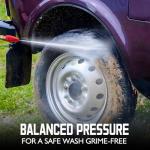 AMERISUN Electric Pressure Washer, Max 2800 PSI, 2.0 GPM, 5 Spray Tips + Foam Tank, Upright Power Washer with 8" Wheels & GFCI Plug for Car, Driveway, Fence & Outdoor Surfaces