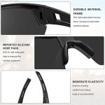YENPK 12 Pack Tinted Safety Glasses for Men Women, Safety Goggles Impact Resistant, ANSI Z87.1+ UV400 Eye Protection, Anti Scratch Protective Eyewear Mirror Frame Ventilation Design(Dark Grey Lens)